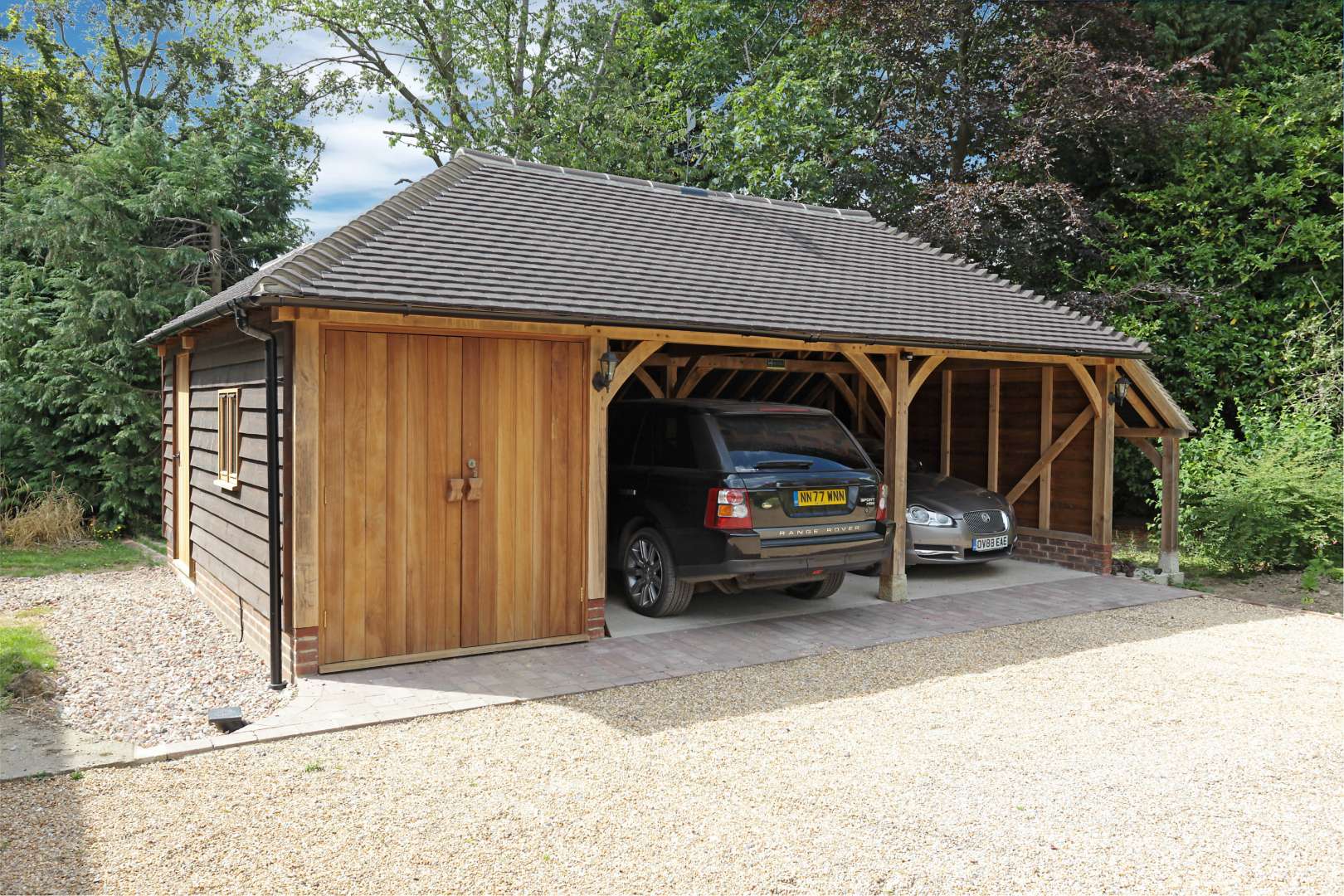 oak frame garage
